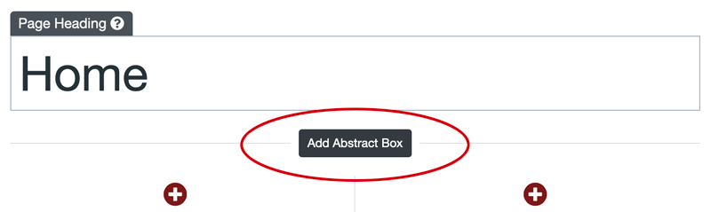 Add abstract button